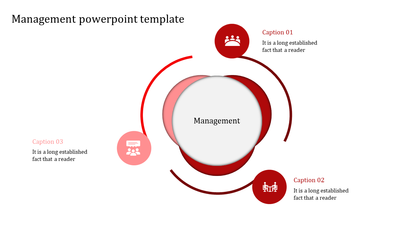 management powerpoint template-management powerpoint template-red